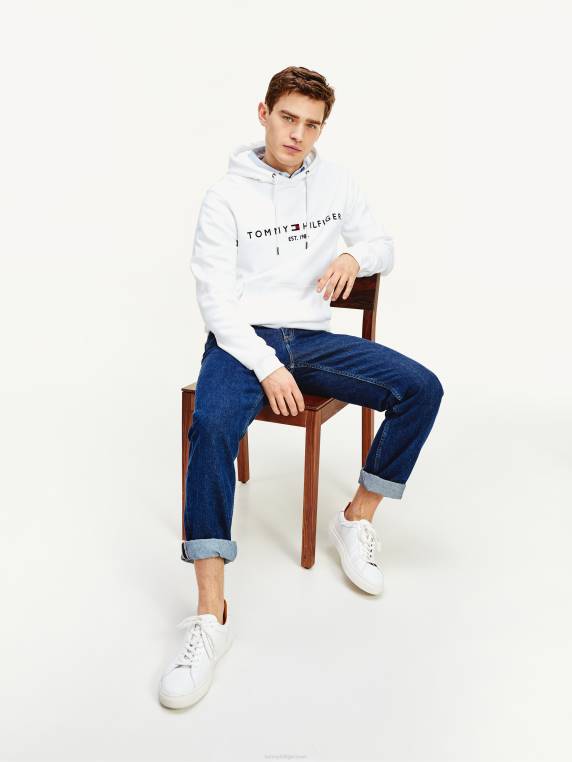 קפוצ'ון לוגו NX201261 לבן Tommy Hilfiger