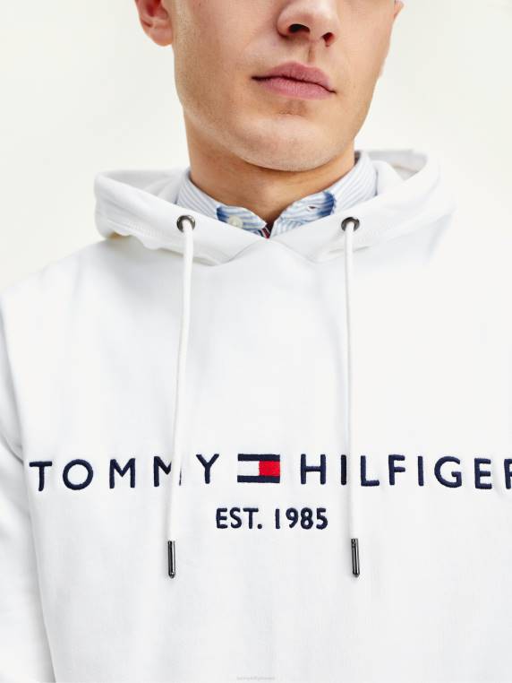 קפוצ'ון לוגו NX201261 לבן Tommy Hilfiger