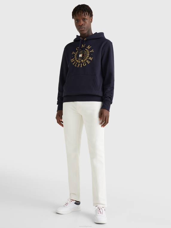 קפוצ'ון רקמת לוגו סמלים NX201262 שמיים מדבריים Tommy Hilfiger