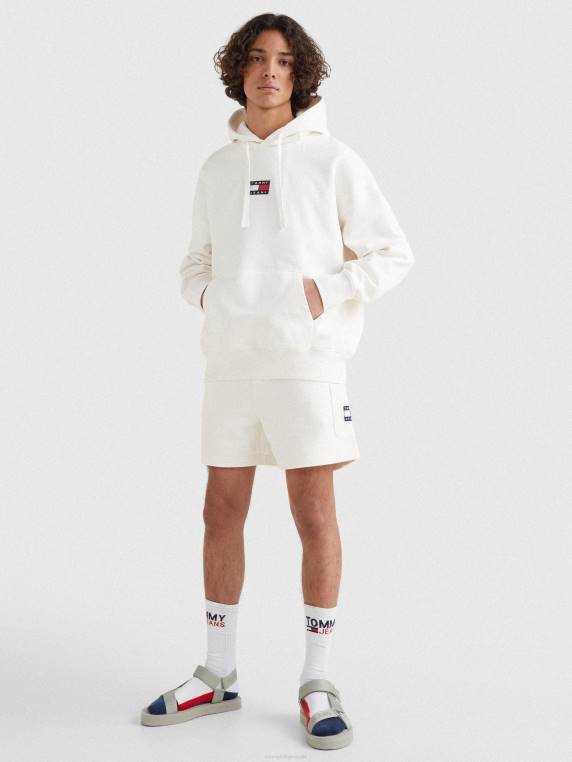 קפוצ'ון כותנה אורגנית תג NX201286 לבן עתיק Tommy Hilfiger