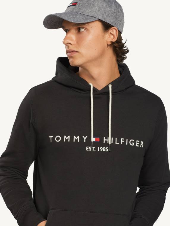קפוצ'ון לוגו NX201291 שָׁחוֹר Tommy Hilfiger