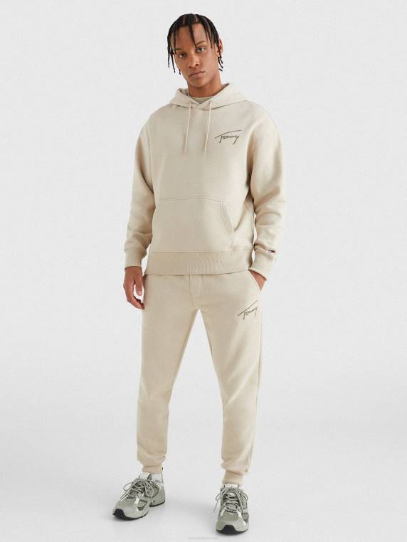 לוגו חתימה קפוצ'ון בכושר נינוח NX201310 חול סוואנה Tommy Hilfiger