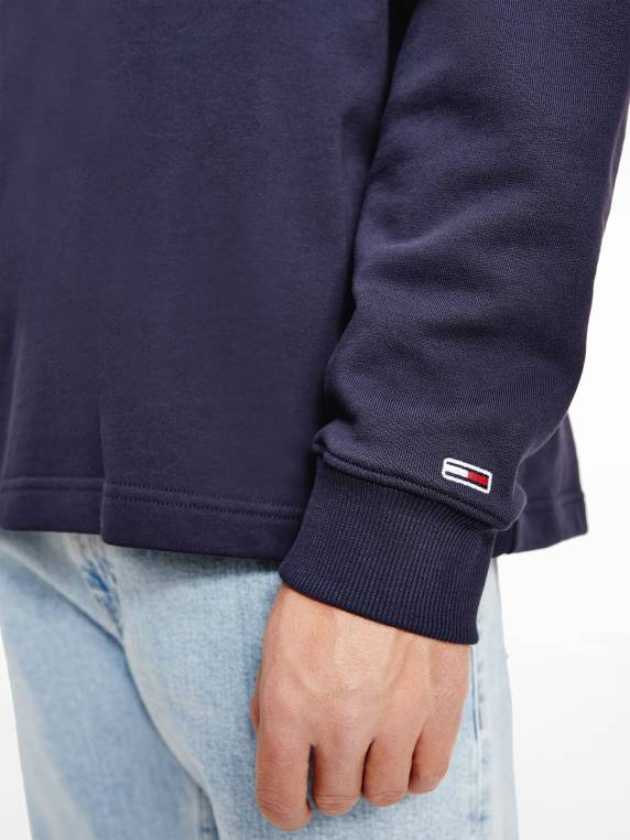 ארכיון סווטשירט כותנה אורגנית לאוניברסיטה NX201312 צי הדמדומים Tommy Hilfiger