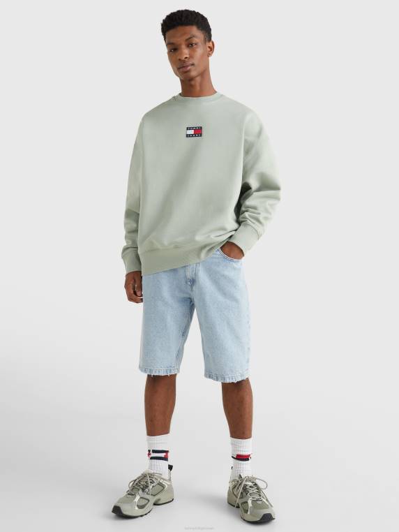 סווטשירט פליסה תג NX201327 ערבה דהויה Tommy Hilfiger