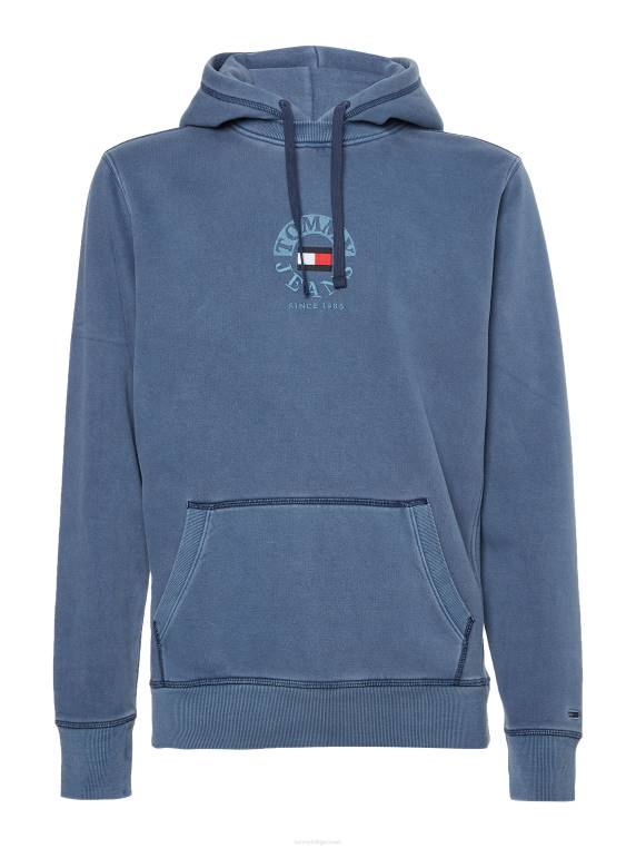 קפוצ'ון צמר לוגו מעגל גוונים NX201331 צי הדמדומים Tommy Hilfiger