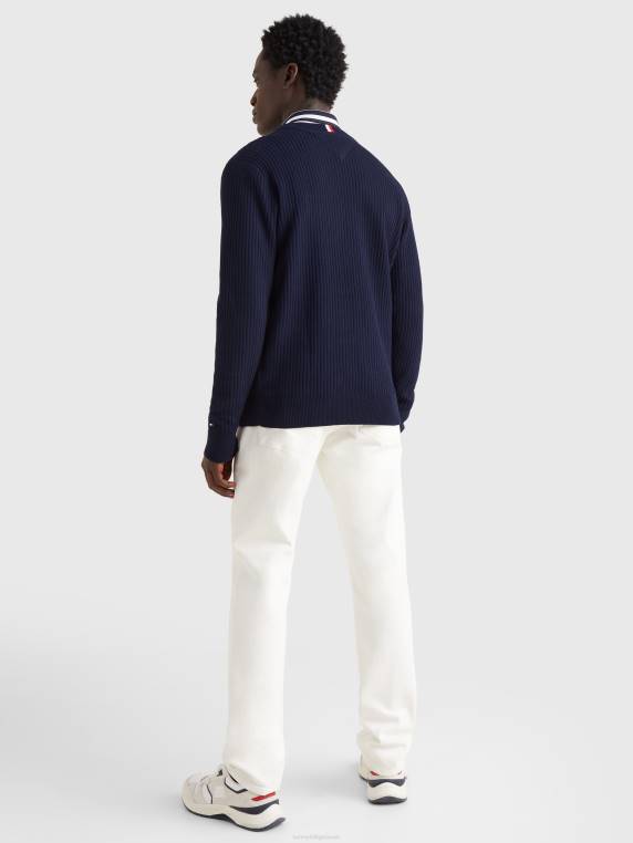 מגשר סרוג לוגו NX201341 שמיים מדבריים/אדומים/לבנים/כחולים Tommy Hilfiger