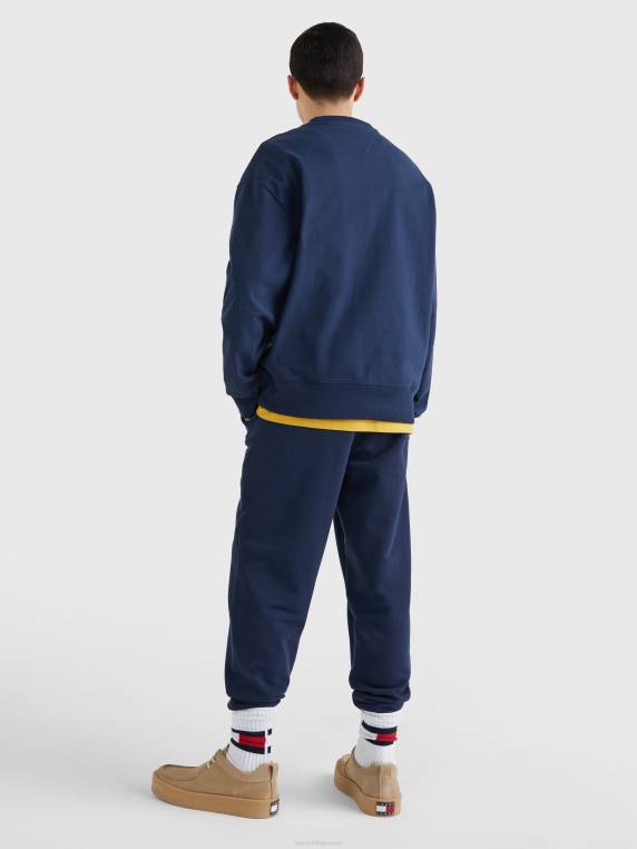 סווטשירט לוגו נינוח NX201343 צי הדמדומים Tommy Hilfiger