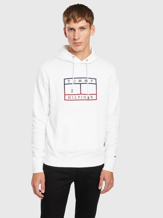 קפוצ'ון מתאר דגל NX201365 לבן Tommy Hilfiger