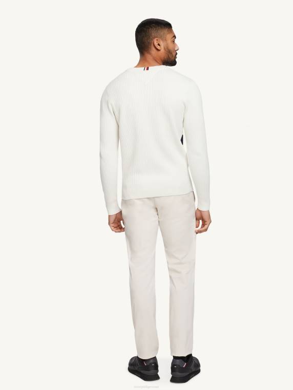 מגשר סרוג לוגו NX201368 שנהב/אדום/לבן/כחול Tommy Hilfiger