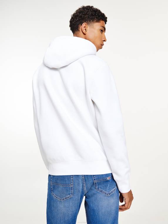 קפוצ'ון לוגו חתימה NX201375 לבן Tommy Hilfiger