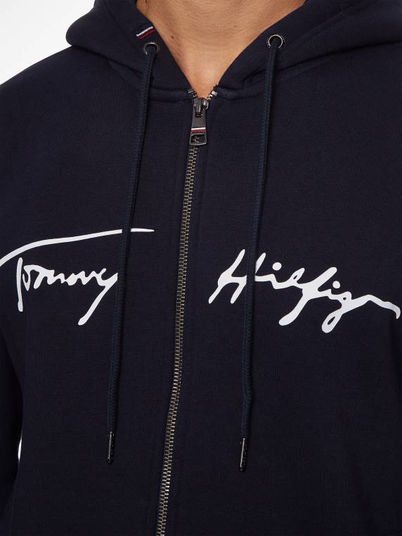 סוודר רוכסן גרפי מיוחד NX201379 שמיים מדבריים Tommy Hilfiger