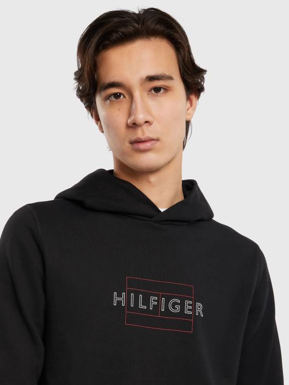 קפוצ'ון דגל ליניארי NX201389 שָׁחוֹר Tommy Hilfiger