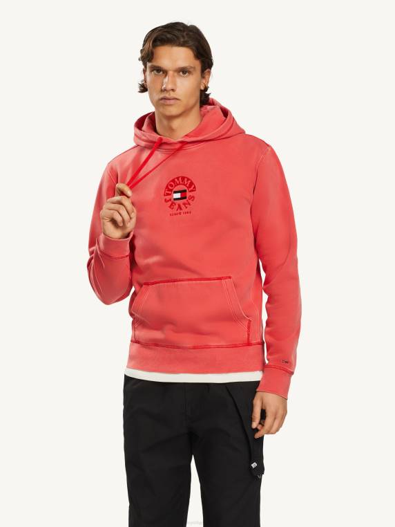 קפוצ'ון צמר לוגו מעגל גוונים NX201401 ארגמן עמוק Tommy Hilfiger