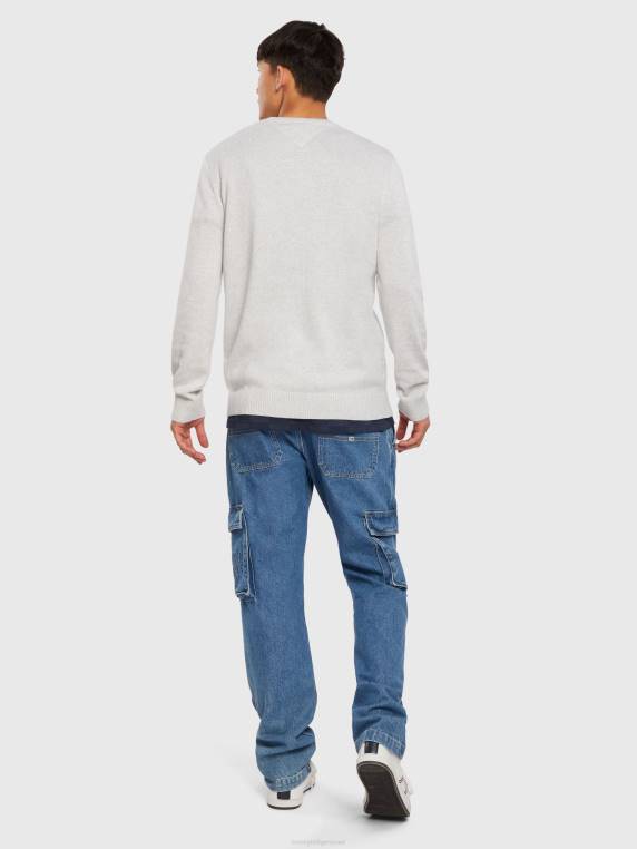 סוודר דגל כניסה NX201405 אברש אפור כסוף Tommy Hilfiger