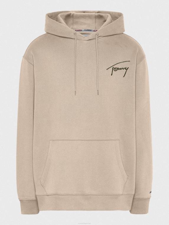 בתוספת לוגו חתימה קפוצ'ון בכושר נינוח NX201412 חול סוואנה Tommy Hilfiger