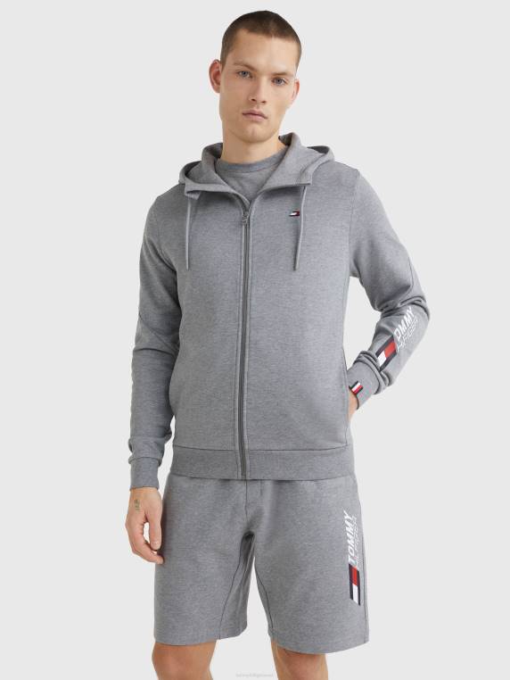 קפוצ'ון מגניב עם רוכסן חיוני NX201426 אברש אפור בינוני Tommy Hilfiger