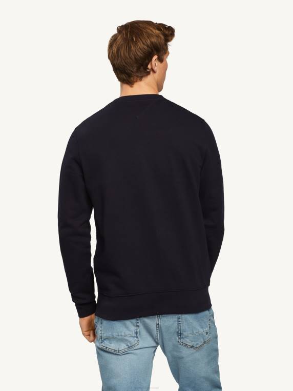 סווטשירט תאגידי של בר עם צווארון צוואר NX201434 שמיים מדבריים Tommy Hilfiger