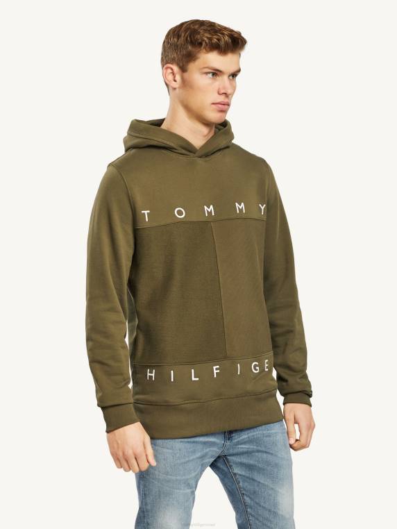 קפוצ'ון בעיצוב מונו NX201442 צבא ירוק Tommy Hilfiger