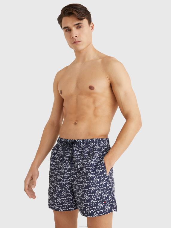 שרוך קצר באורך בינוני NX201459 הדפס חתימה של hil Tommy Hilfiger