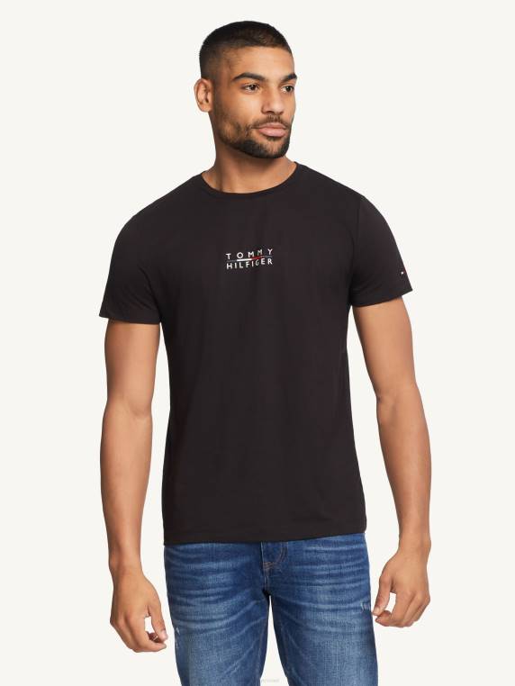 טי לוגו מרובע NX201470 שָׁחוֹר Tommy Hilfiger