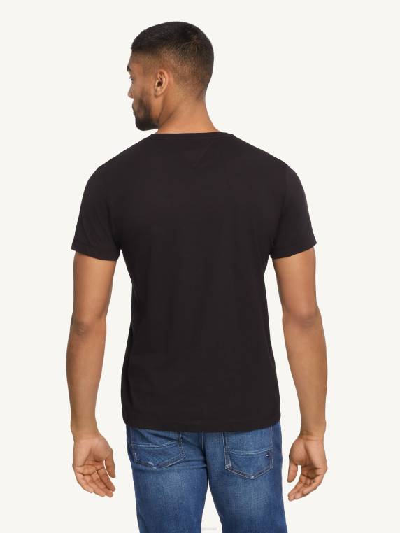 טי לוגו מרובע NX201470 שָׁחוֹר Tommy Hilfiger