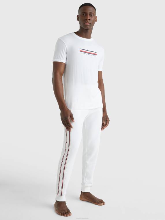 חולצת טריקו ייחודית של טרקלין סיסל NX201474 לבן Tommy Hilfiger