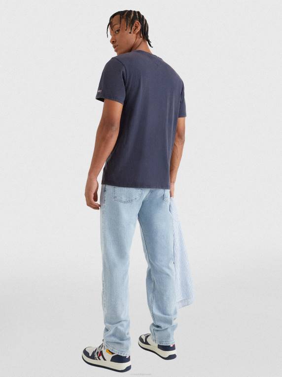 חולצת לוגו של המכללה NX201479 צי הדמדומים Tommy Hilfiger