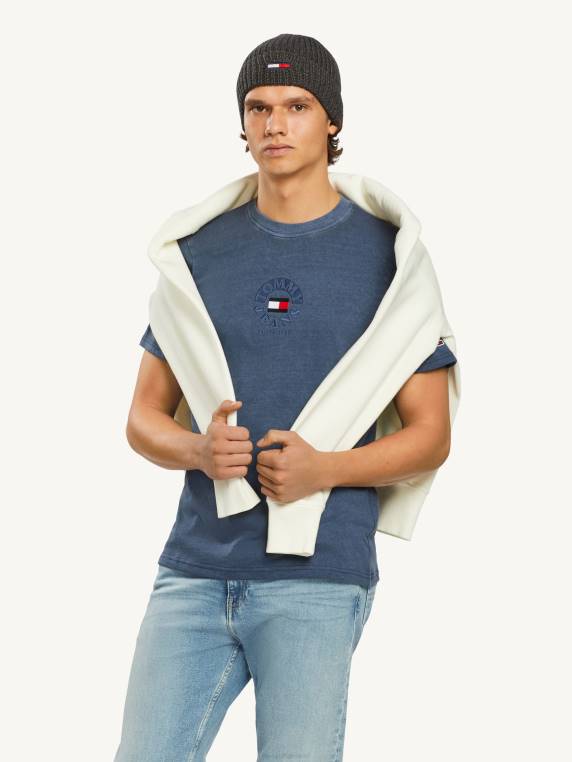 חולצת לוגו עיגול NX201485 צי הדמדומים Tommy Hilfiger