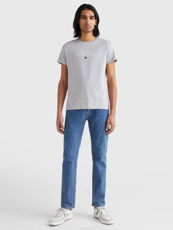 חולצה עם לוגו גרפי NX201499 אברש אפור בהיר Tommy Hilfiger