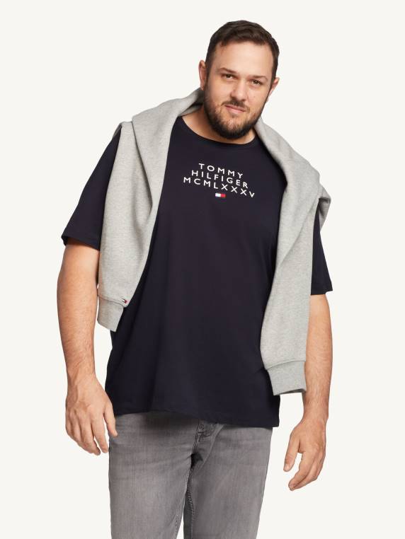 חולצה גרפית גדולה וגבוהה NX201500 שמיים מדבריים Tommy Hilfiger