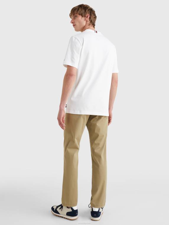 חולצת טי של לוגו אייקונים NX201504 לבן Tommy Hilfiger