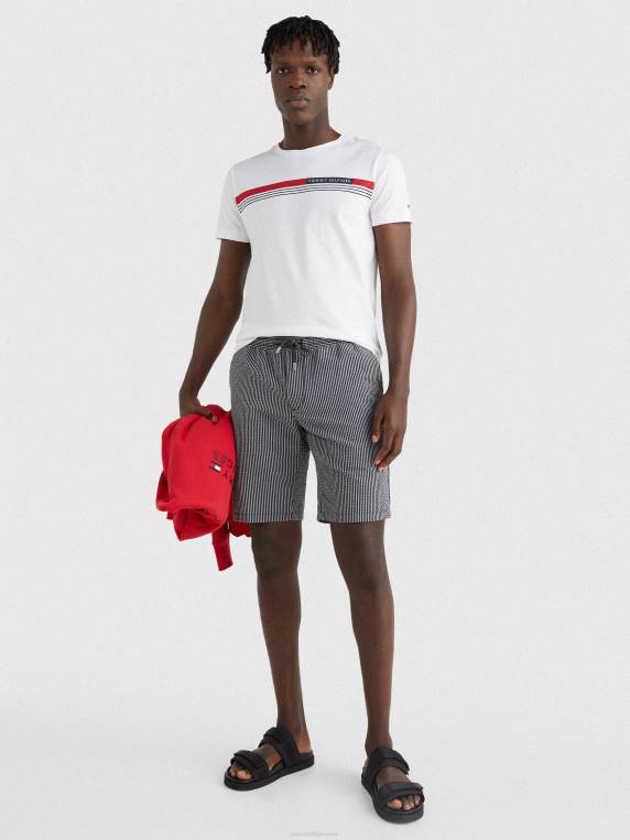 חולצת טי שירט חתימה NX201526 לבן Tommy Hilfiger