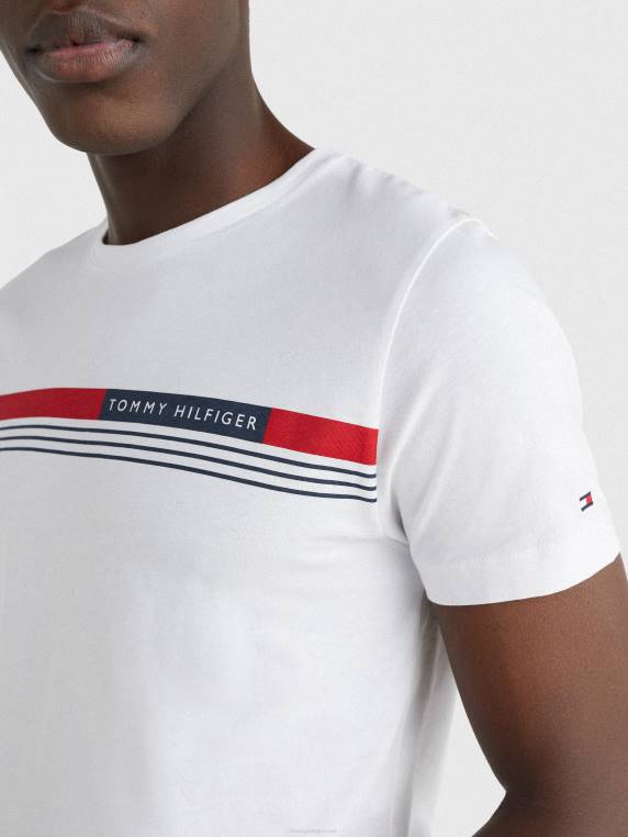 חולצת טי שירט חתימה NX201526 לבן Tommy Hilfiger