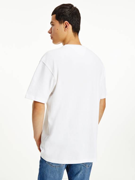 חולצת טריקו עם תג NX201532 לבן Tommy Hilfiger