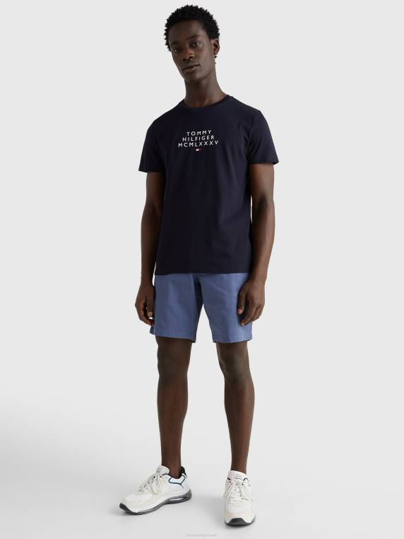 חולצה עם לוגו גרפי NX201535 שמיים מדבריים Tommy Hilfiger