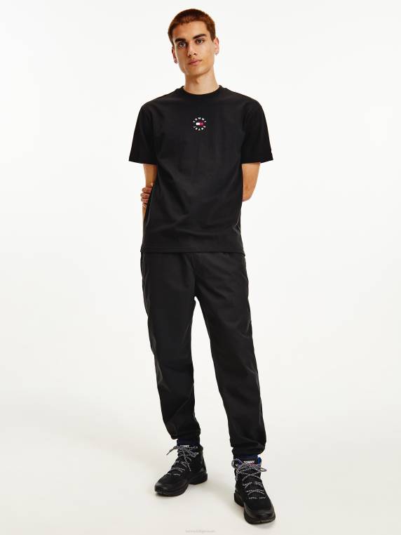 חולצת לוגו עיגול NX201536 שָׁחוֹר Tommy Hilfiger