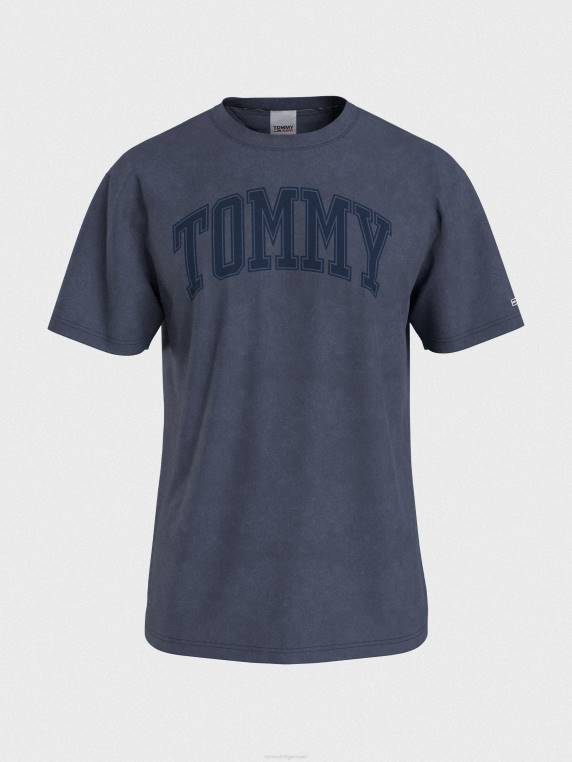 חולצת לוגו של קולג' NX201538 צי הדמדומים Tommy Hilfiger