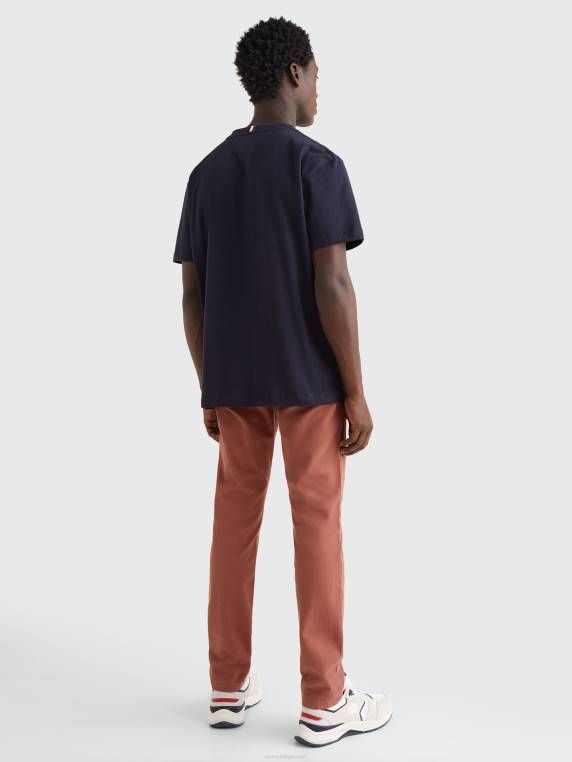 חולצת טי של לוגו זהב אייקונים NX201547 שמיים מדבריים Tommy Hilfiger