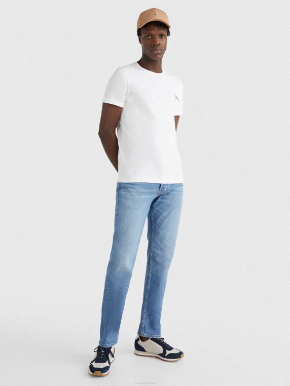 חולצת לוגו חתימה NX201550 לבן Tommy Hilfiger