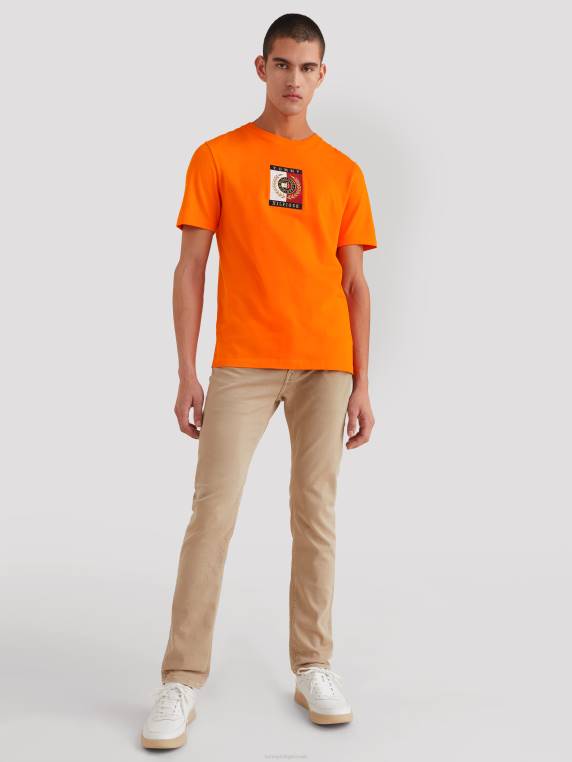 חולצת טי של לוגו אייקונים NX201570 תפוז הוואי Tommy Hilfiger