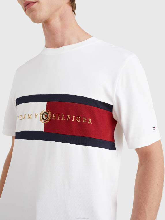 חולצת טי של אייקונים NX201571 לבן Tommy Hilfiger