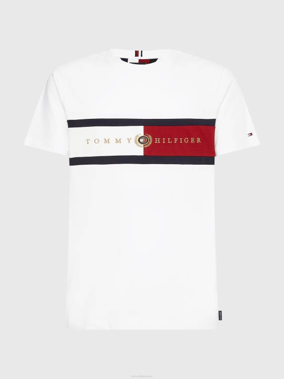 חולצת טי של אייקונים NX201571 לבן Tommy Hilfiger