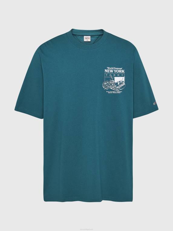 חולצת טי בתוספת תג NX201598 בֶּנזִין Tommy Hilfiger