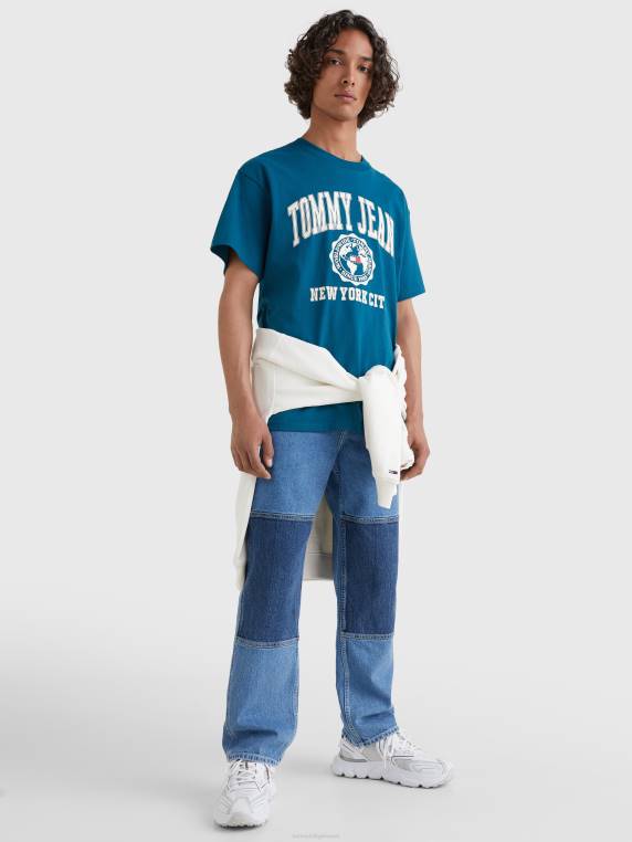 חולצת לוגו של המכללה NX201601 בֶּנזִין Tommy Hilfiger