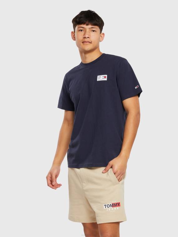 טי תווית ארוג NX201606 צי הדמדומים Tommy Hilfiger