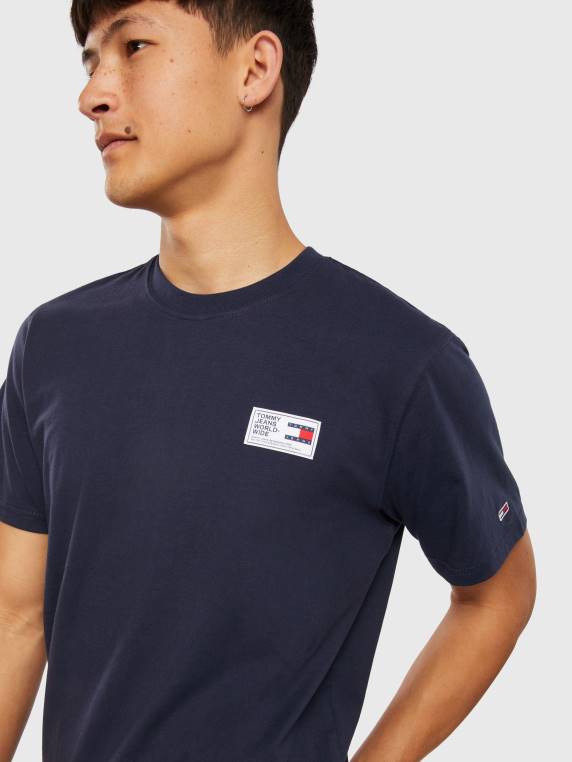 טי תווית ארוג NX201606 צי הדמדומים Tommy Hilfiger