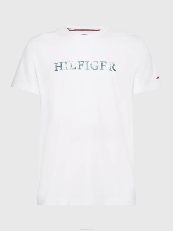 חולצת רקמה מגניבה NX201616 לבן Tommy Hilfiger