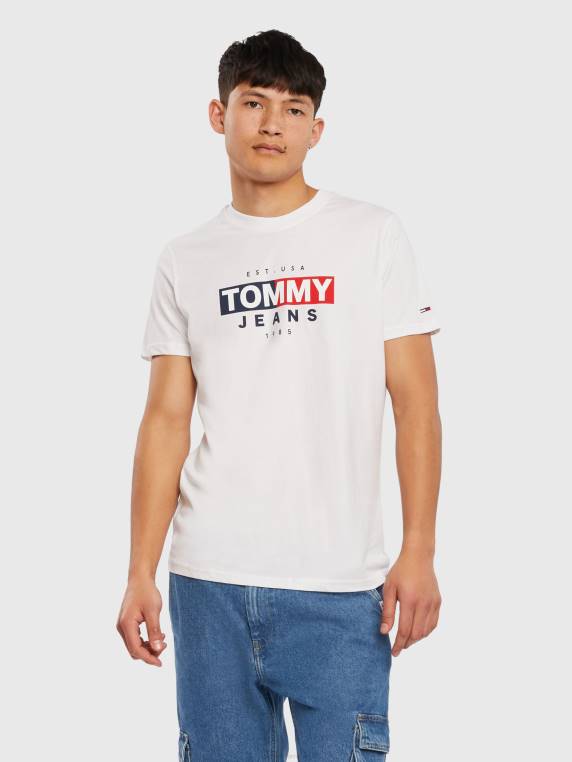 טי דגל כניסה NX201621 לבן Tommy Hilfiger