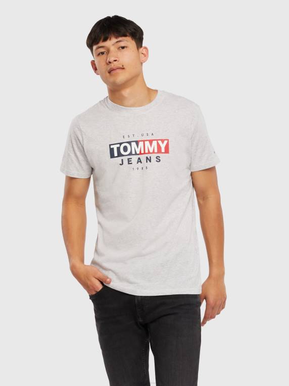 טי דגל כניסה NX201622 אברש אפור כסוף Tommy Hilfiger