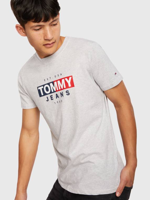 טי דגל כניסה NX201622 אברש אפור כסוף Tommy Hilfiger